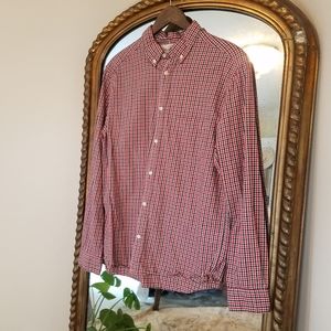 Light weight red and blue flannel
